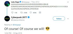 لیدی گاگا در بازی سایبر پانک 2077 - Cyberpunk 2077