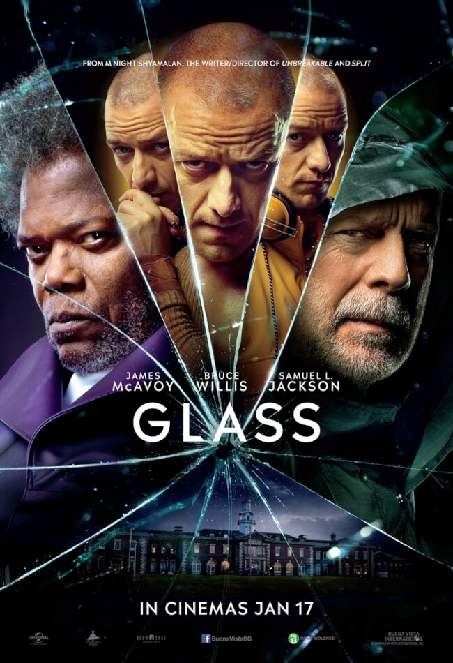 نقد فیلم گلس - Glass با بازی ساموئل ال جکسون، جیمز مک‌آوی، بروس ویلیس و سارا پولسون + لینک دانلود