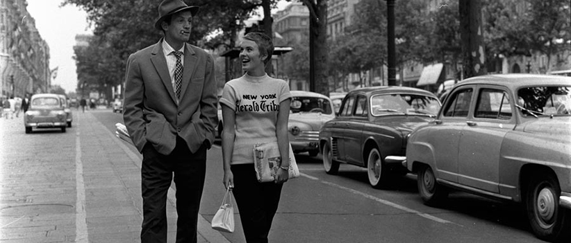 فیلم Breathless محصول فرانسه کارگردان: Jean-Luc Godard بازیگران: Jean-Paul Belmondo, Jean Seberg سال ساخت: ۱۹۶۰